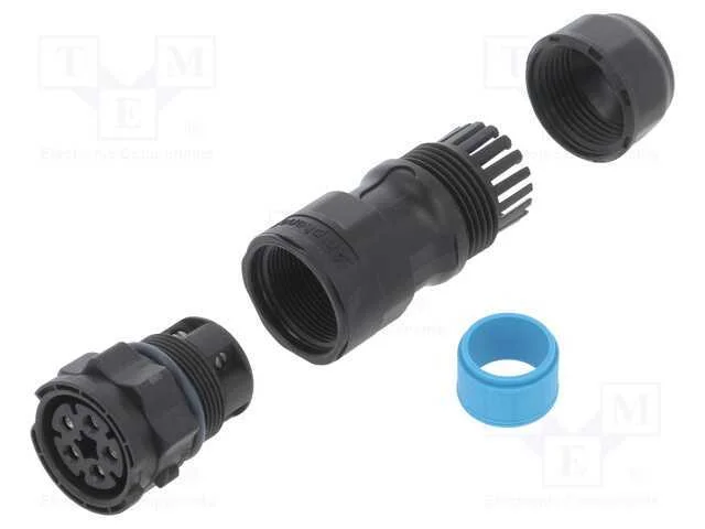 Conector: redondos, f&ecirc;mea, ficha, terminal parafu.