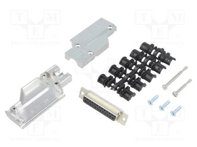 D-Sub, PIN: 25, ficha, f&ecirc;mea, angulares 90, solda.