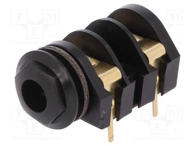 Tomada, Jack 6,3mm, f&ecirc;mea, mono,com interruptor d.