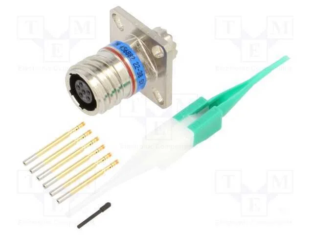 Conector: Militar, Tamanho 9, Mil-Dtl-38999 Series Iii, Prateado