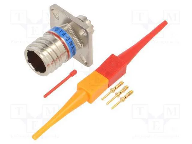 Conector: Militar, Tamanho 9, Mil-Dtl-38999 Series Iii, Prateado
