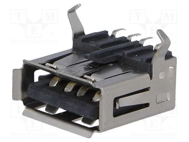 Tomada, USB A, SMT, horizontais