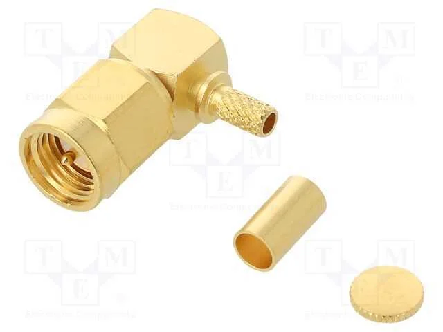 Ficha, Sma, Macho, Angulares 90, 50o, Solda,Cerrar, com Cabo, Ptfe