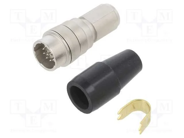 Conector: Redondos, Hr10, Push-Pull, Ficha, 2a, Prateado, Solda