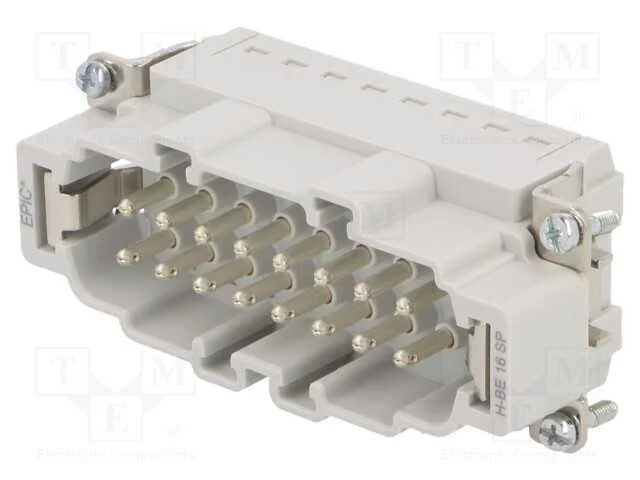 Conector: Hdc, Inserto de Contatos, Macho, Epic H-Be, Pin: 16, 16a