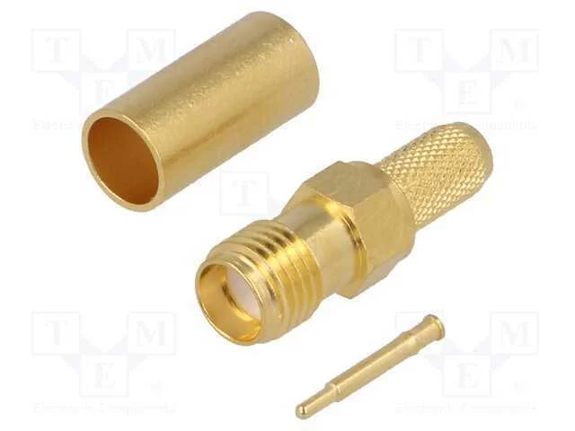 Ficha, Rp-Sma, Macho,Reverse, Simples, 50o, Solda,Cerrar, com Cabo
