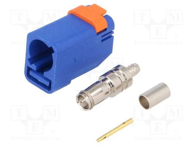 Conector: Fakra, F&ecirc;mea, Ficha, Cerrar, Polariza&ccedil;&atilde;o: C-Signal Blue