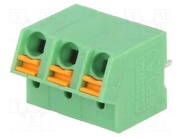 Pcb Bloco Terminal, Angulares, 5mm, Faixas: 3, para Pcb, 0,2&divide;1mm2