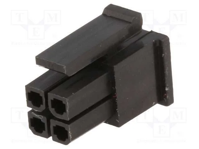 Ficha, Fio-Placa, F&ecirc;mea, 3mm, Pin: 4, Sem Contactos, com Cabo, 5a