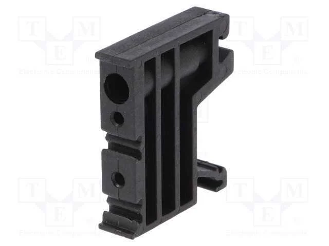Suporte, preta, Larg: 10mm, poliamida, TS35, -25&divide;.