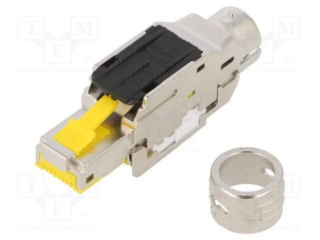 Ficha, Rj45, Pin: 8, Cat: 6a, Blindadas, Sistema: 8p8c, Cab: 4,5&divide;9mm