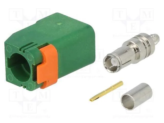 Conector: Fakra, F&ecirc;mea, Ficha, Cerrar, Polariza&ccedil;&atilde;o: E-Green