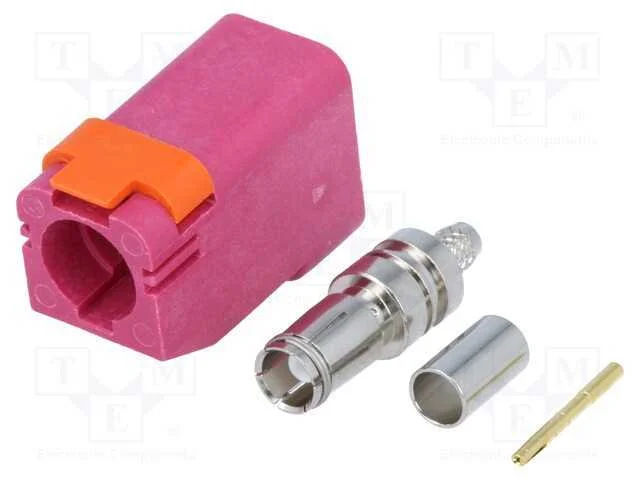 Conector: Fakra, F&ecirc;mea, Ficha, Cerrar, Polariza&ccedil;&atilde;o: H-Violet
