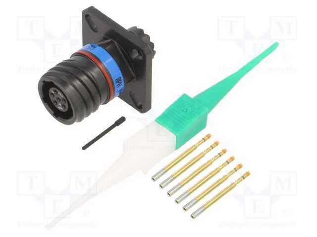 Conector: Militar, Tamanho 9, Mil-Dtl-38999 Series Iii, Preta