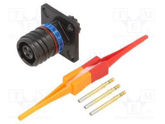 Conector: Militar, Tamanho 9, Mil-Dtl-38999 Series Iii, Preta
