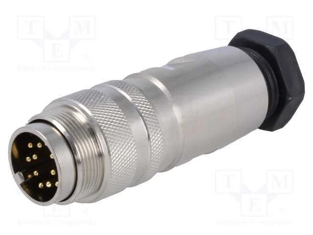 Conector: M16, ficha, macho, solda, com cabo, PIN.