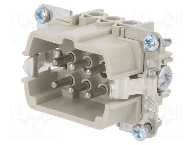 Conector: Hdc, Macho, Pin: 6, Tamanho 6, Inserto de Contatos, 500v
