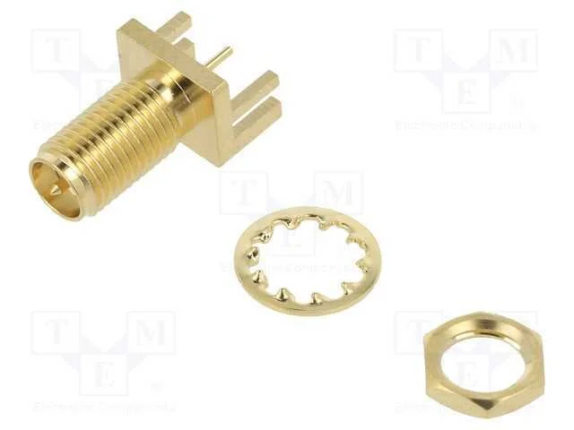 Tomada, SMA, macho, de borda, angulares 90, SMT, .