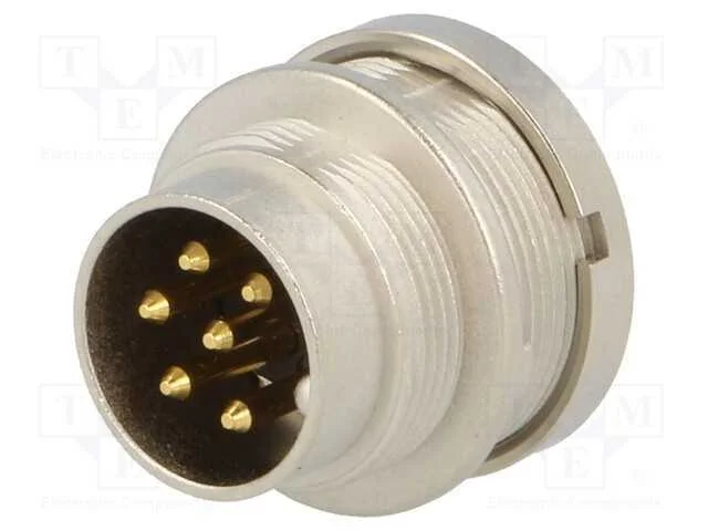 Conector: M16, Tomada, Macho, Solda, Pin: 6, 5a, 250v, Ip40, 0,75mm2