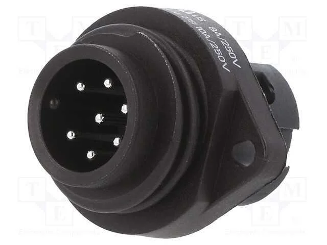 Conector: redondos, 692,693,RD24, 250V, PIN: 7, t.