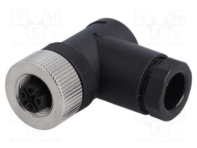 Ficha, M12, Pin: 5, F&ecirc;mea, C&oacute;digo A-Devicenet / Canopen, com Cabo