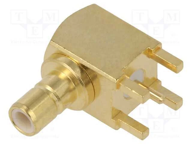 Tomada, SMB, f&ecirc;mea, angulares 90, THT, para PCB, .