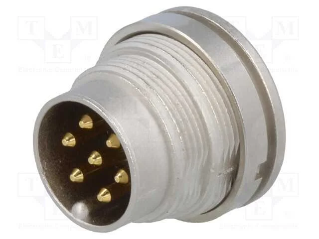 Conector: M16, Tomada, Macho, Solda, Pin: 7, 5a, 250v, Ip40, 0,75mm2