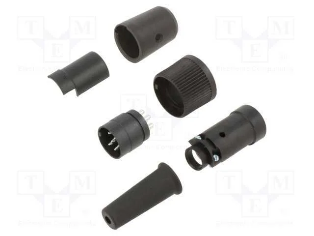 Conector: Redondos, 678, 150v, Pin: 6, Ficha, Macho, Solda, com Cabo