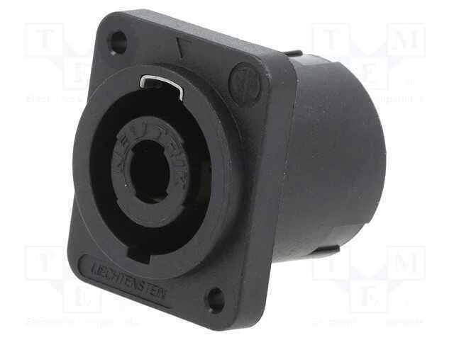 Speakon Panel 4pole Black