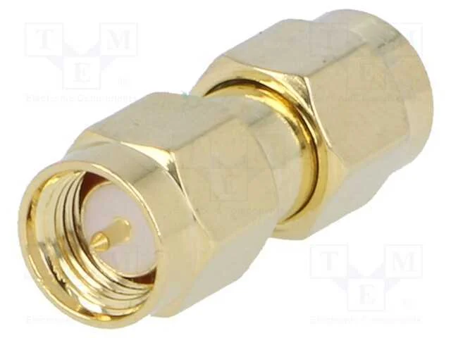 Conector, Macho Sma,Em Ambos Os Lados, Simples, Dourado