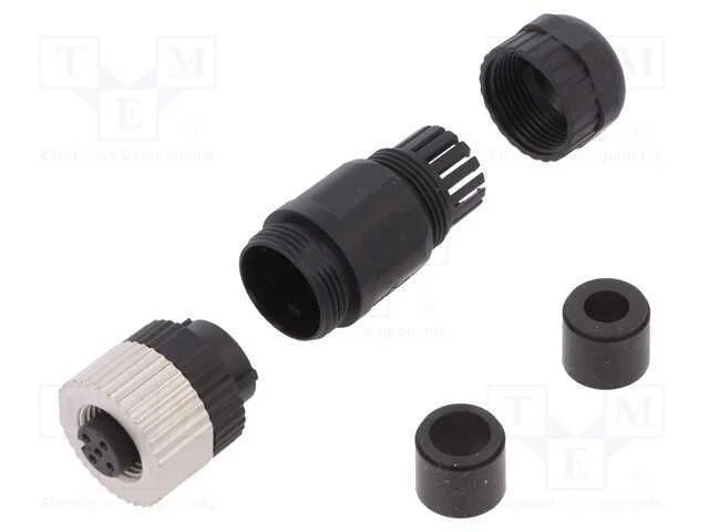 Ficha, M12, Pin: 5, F&ecirc;mea, C&oacute;digo A-Devicenet / Canopen, com Cabo