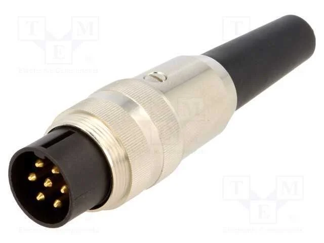 Conector: M16, Ficha, Macho, Solda, com Cabo, Pin: 7, 5a, 250v, Ip40