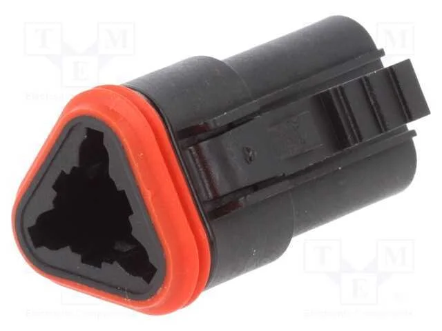 Conector: Automotive, Ml-Xt, F&ecirc;mea, Ficha, com Cabo, Pin: 3, Preta