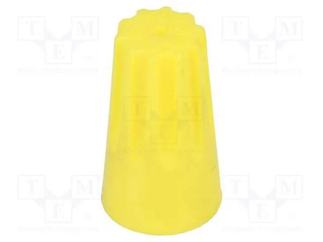 Conector enrolado, 0,5&divide;6mm2, amarelo, 50unid.