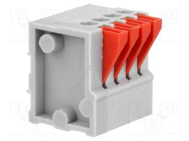 Pcb Bloco Terminal, Angulares 90, 2,54mm, Faixas: 4, para Pcb