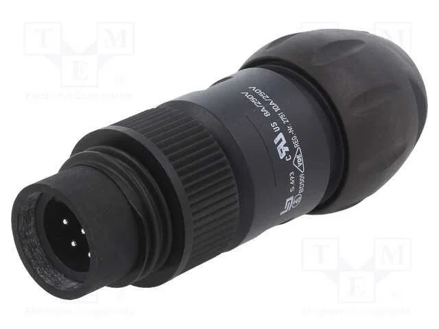Conector: redondos, 692,693,RD24, 250V, PIN: 7, f.