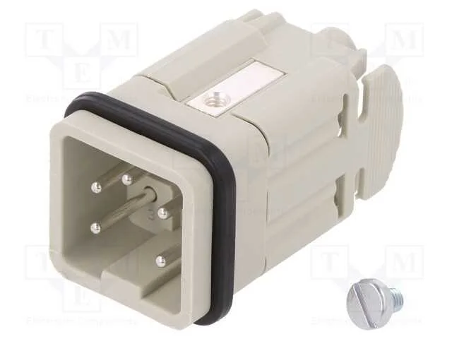 Conector: Hdc, Macho, Pin: 5, Tamanho 3, Inserto de Contatos, 400v
