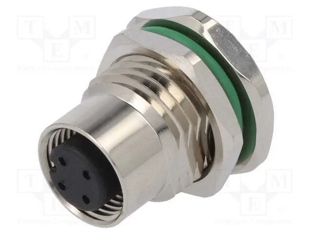 Tomada, M12, Pin: 4, F&ecirc;mea, C&oacute;digo A-Devicenet / Canopen, Tht, 250v