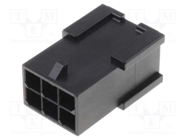 Ficha, fio-fio, macho, Micro-Fit 3.0, 3mm, PIN: 6.