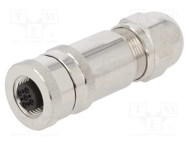 Ficha, M12, Pin: 5, F&ecirc;mea, C&oacute;digo A-Devicenet / Canopen, com Cabo