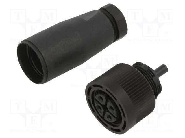 Conector: M18, ficha, f&ecirc;mea, 250V, 5A, IP67, PIN:.