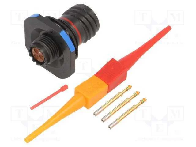 Conector: Militar, Tamanho 9, Mil-Dtl-38999 Series Iii, Preta