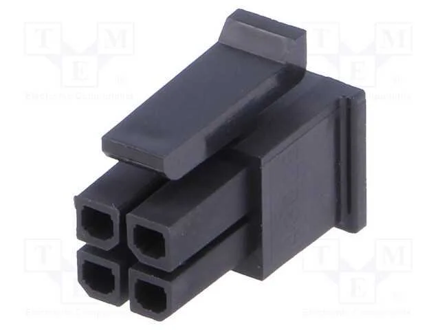 Ficha, Fio-Placa, F&ecirc;mea, Micro-Fit 3.0, 3mm, Pin: 4, Sem Contactos