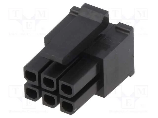 Ficha, fio-placa, f&ecirc;mea, Micro-Fit 3.0, 3mm, PIN:.
