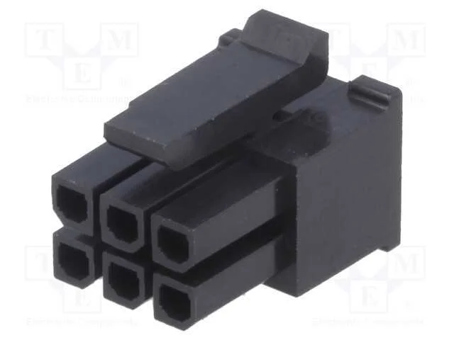 Ficha, fio-placa, f&ecirc;mea, Micro-Fit 3.0, 3mm, PIN:.