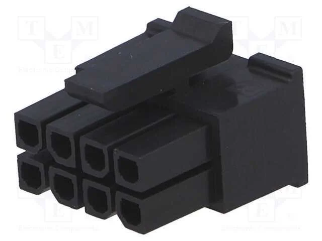 Ficha, Fio-Placa, F&ecirc;mea, Micro-Fit 3.0, 3mm, Pin: 8, Sem Contactos