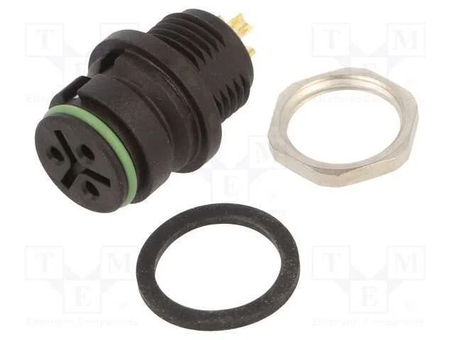 Conector: Redondos, 720, 250v, Pin: 3, Tomada, F&ecirc;mea, Solda, 7a, Ip67