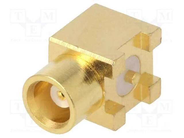 Tomada, Mcx, F&ecirc;mea, Horizontais, 50o, Smt, para Pcb, Ptfe, Dourado