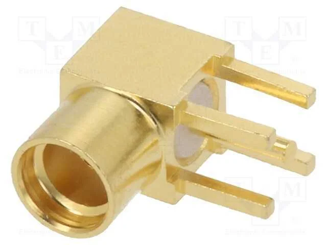 Tomada, Mmcx, F&ecirc;mea, Angulares 90, 50o, Tht, para Pcb, Ptfe
