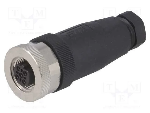 Ficha, M12, PIN: 5, f&ecirc;mea, c&oacute;digo B-Profibus, com.